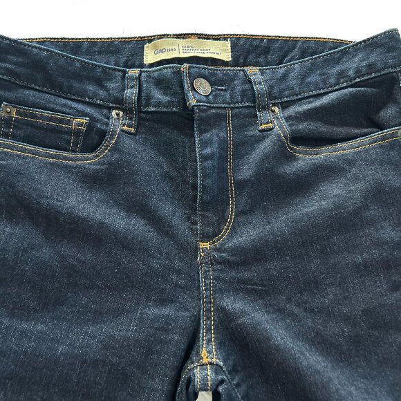Gap Perfect Boot Jeans Dark Blue - Picture 1 of 4